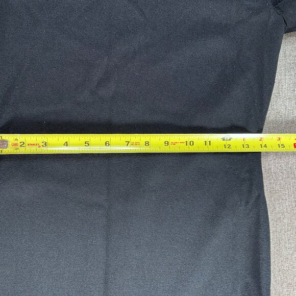 Calvin Klein Sheath Dress Women's Small Shag Fringe Trim Knit Black Party NWT - Picture 12 of 16